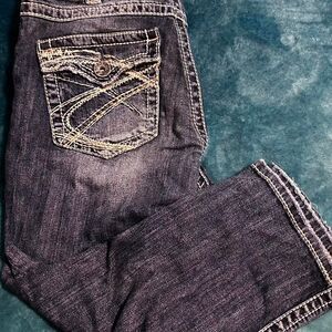 Silver-jeans women's Blue Jeans capris w31"/length 28"‎